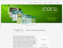Tablet Screenshot of impire.cz